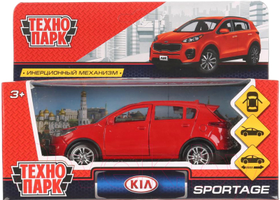 Автомобиль игрушечный Технопарк Kia Sportage / SPORTAGE-RD