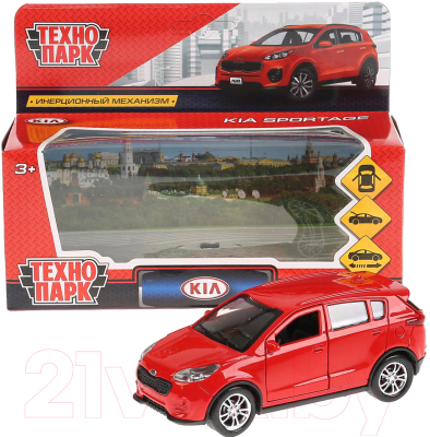 Автомобиль игрушечный Технопарк Kia Sportage / SPORTAGE-RD