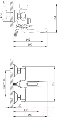 Смеситель Rossinka Silvermix RS43-36