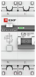 Дифференциальный автомат EKF PROxima АД-32 1P+N 32А/30мА / DA32-32-30-pro