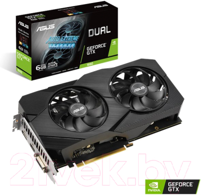 

Видеокарта Asus, DUAL-GTX1660-6G-EVO