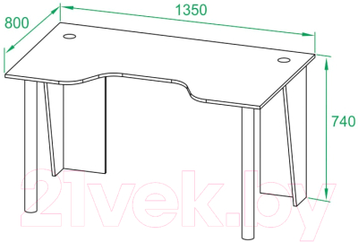 Геймерский стол Сокол-Мебель КСТ-18 (венге)