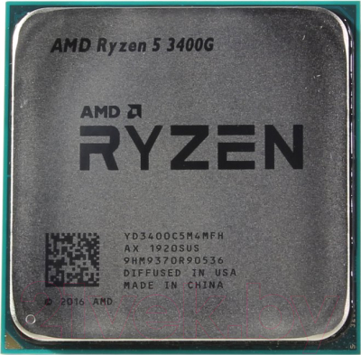 Процессор AMD Ryzen 5 3400G AM4 / YD3400C5M4MFH