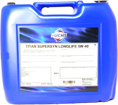 Моторное масло Fuchs Titan Supersyn Longlife 5W40 / 601236570 (20л)