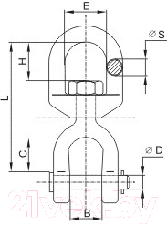 Вертлюг ЕКТ C90172