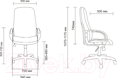Кресло офисное Алвест АV 108 PL 727 MK (ткань/417 серый)
