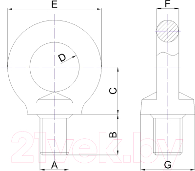 Болт ЕКТ CV501734 (500шт)