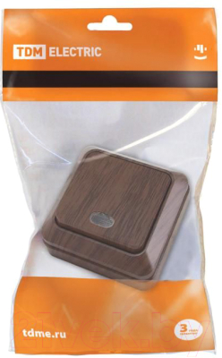Изображение товара Выключатель TDM Ладога SQ1801-0032 (бук)