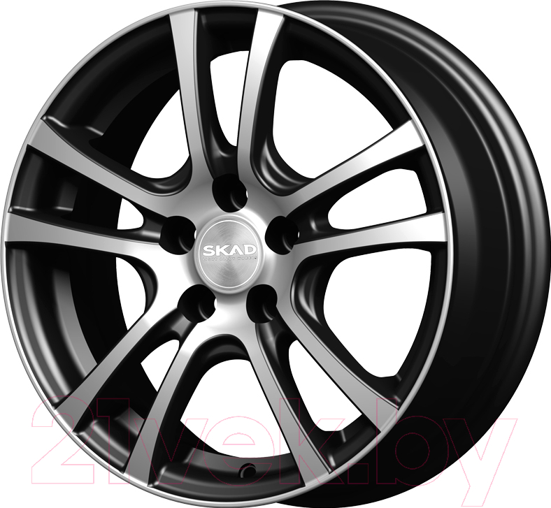 Литой диск SKAD Дели 15x6" 4x100мм DIA 60.1мм ET 40мм Black Velvet