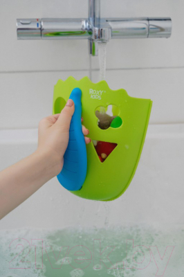 Органайзер детский для купания Roxy-Kids Dino / RTH-001W (зеленый)