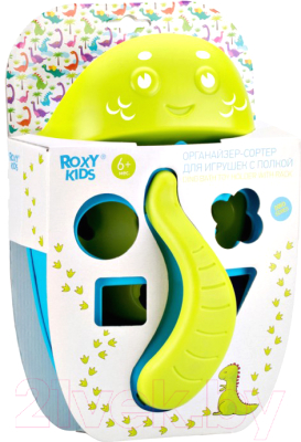 Органайзер детский для купания Roxy-Kids Dino / RTH-001Y (голубой)