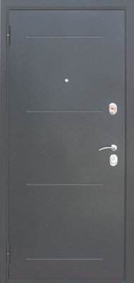 Входная дверь Гарда Муар 10мм Белый ясень (96x205, левая)