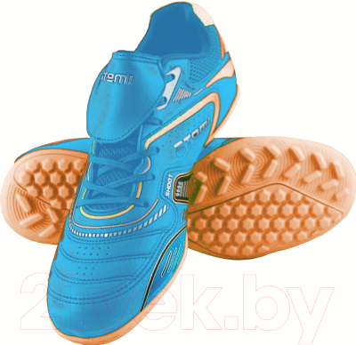 Бутсы футбольные Atemi SD300 TURF (голубой/оранжевый, р-р 33)