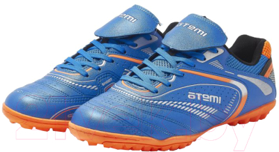 Бутсы футбольные Atemi SD300 TURF (голубой/оранжевый, р-р 44)