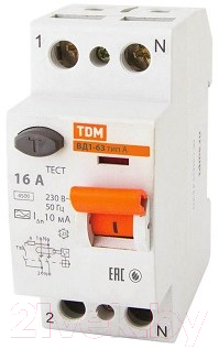 

Дифференциальный автомат TDM, ВД1-63-2Р-40А-30мА тип А / SQ0203-0078