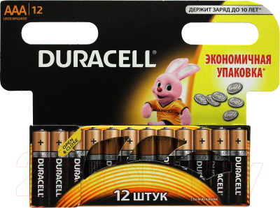 Комплект батареек Duracell Original LR03/MN2400/AAA 12BL (6x2)