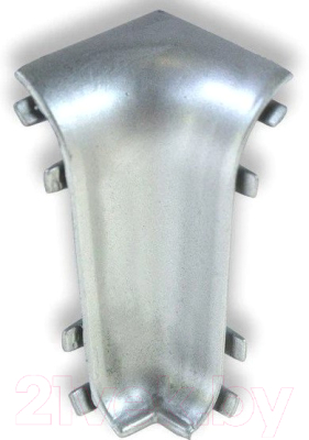 Уголок для плинтуса Ideal Комфорт 081 Металлик серебристный (внутренний)