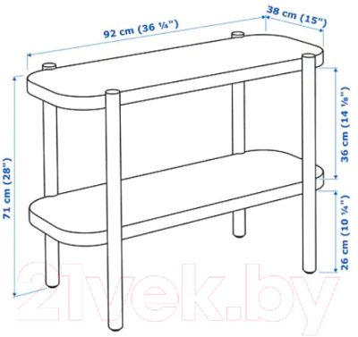 Консольный столик Ikea Листерби 904.090.37