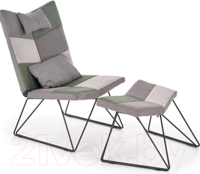 Комплект мягкой мебели Halmar Remix с подставкой для ног (разноцветный)