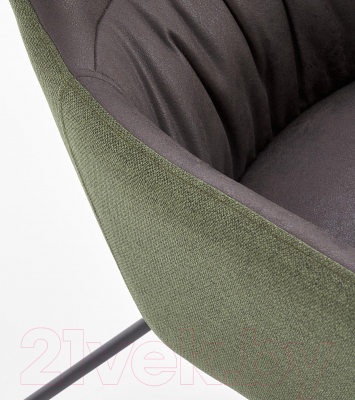 Комплект мягкой мебели Halmar Tinto с подставкой для ног (темно-серый/темно-зеленый/черный)