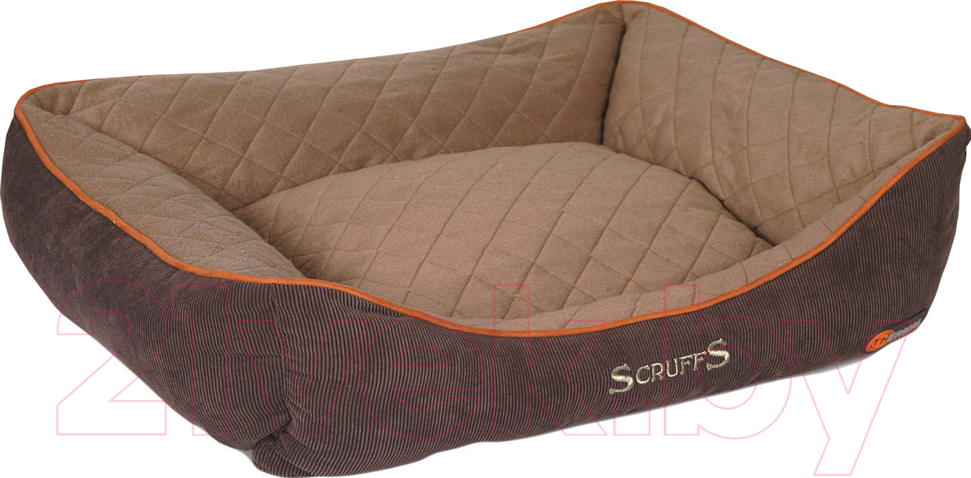 Лежанка для животных Scruffs Thermal Box Bed / 677236 (коричневый)