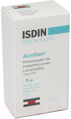 Тоник-салфетка для лица Isdin Teen Skin Acniben для лица (30шт)