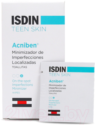 Тоник-салфетка для лица Isdin Teen Skin Acniben для лица (30шт)