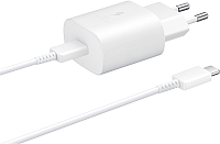Зарядное устройство сетевое Samsung USB Type-C Power Delivery / EP-TA800XWEGRU (белый) - 
