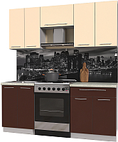 

Готовая кухня Интерлиния, Мила Пластик 1.9 А