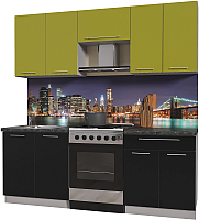 

Готовая кухня Интерлиния, Мила Пластик 2.1 А