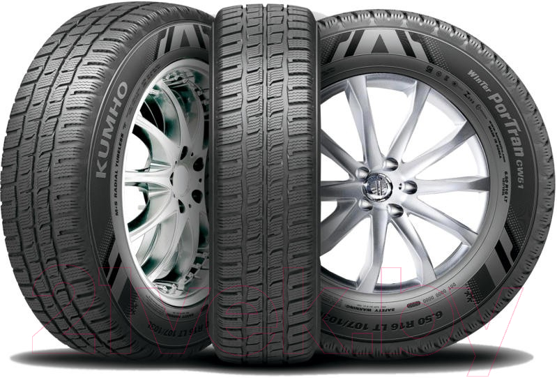 Зимняя легкогрузовая шина Kumho Winter PorTran CW51 195/75R16C 110/108R