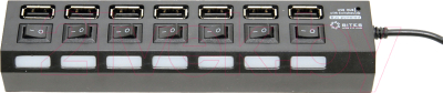 USB-хаб 5bites HB27-203PBK