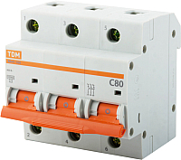 Выключатель автоматический TDM ВА 47-100 3Р 40А (C) 10кА / SQ0207-0073 - 
