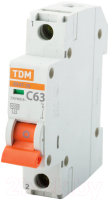 Выключатель автоматический TDM ВА 47-29 1Р 1А (D) 4.5кА / SQ0206-0132