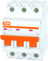Выключатель автоматический TDM ВА 47-29 3Р 1А (C) 4.5кА / SQ0206-0100 - 