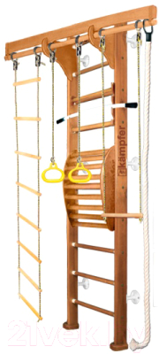 Детский спортивный комплекс Kampfer Wooden Ladder Maxi Wall (3м, ореховый/белый)