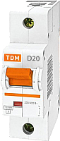 Выключатель автоматический TDM ВА 47-125 1Р 16А (C) 15кА / SQ0208-0050 - 