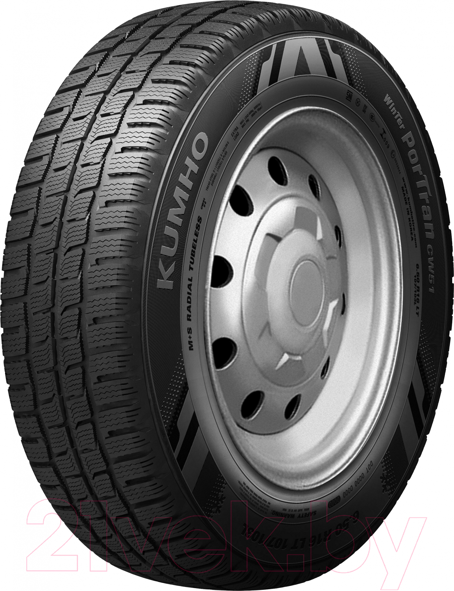 Зимняя легкогрузовая шина Kumho Winter PorTran CW51 225/75R16C 121/120R