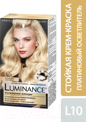 Крем-краска для волос Luminance Стойкая L10 (платиновый стойкий осветлитель)