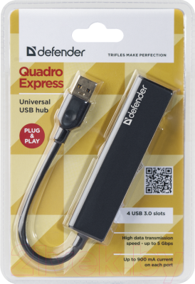 USB-хаб Defender Quadro Express USB3.0 / 83204