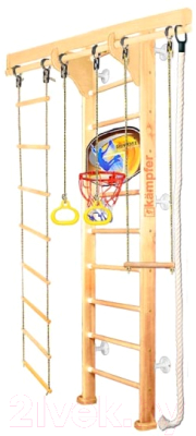 

Детский спортивный комплекс Kampfer, Wooden Ladder Wall Basketball Shield