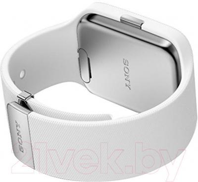 Умные часы Sony SmartWatch 3 (белый) - вид сзади
