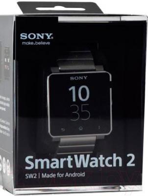 Умные часы Sony SmartWatch 2  (серебристый) - в упаковке