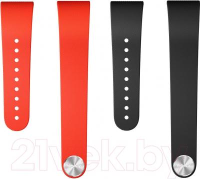 Комплект ремешков для фитнес-трекера Sony SWR310BL (черный, красный) - общий вид