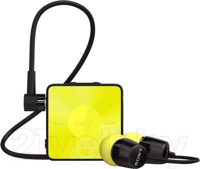 Беспроводные наушники Sony SBH20 (лимонный)