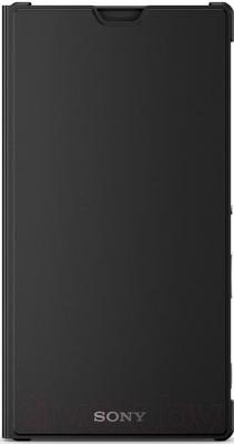 Чехол-книжка Sony SCR16B (черный, с магнитной вставкой) - фронтальный вид