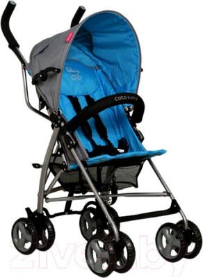 Детская прогулочная коляска Coto baby Rhythm (голубой) - общий вид