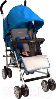 Детская прогулочная коляска Coto baby Soul Q (голубой) - общий вид