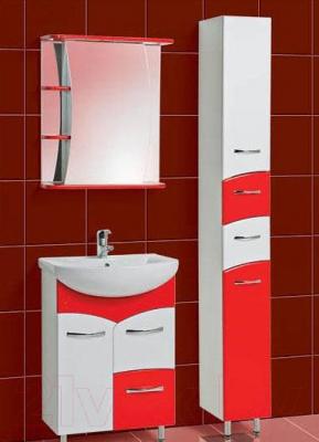 Шкаф с зеркалом для ванной Акваль Виктория 60 / ЕВ.04.60.02.R - комплект в сборе