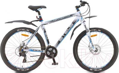 Велосипед STELS Navigator 810 MD (21.5, бело-черно-синий) - общий вид